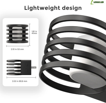 L LOHAS LED Night Light, Bubble Night Lights Plug into Wall,2 Pack 3000K/4000k/5000K Adjustable Color Temperature Night Light,Dimmable Nightlights with Dusk to Dawn Sensor for Rooms Bathroom Hallway