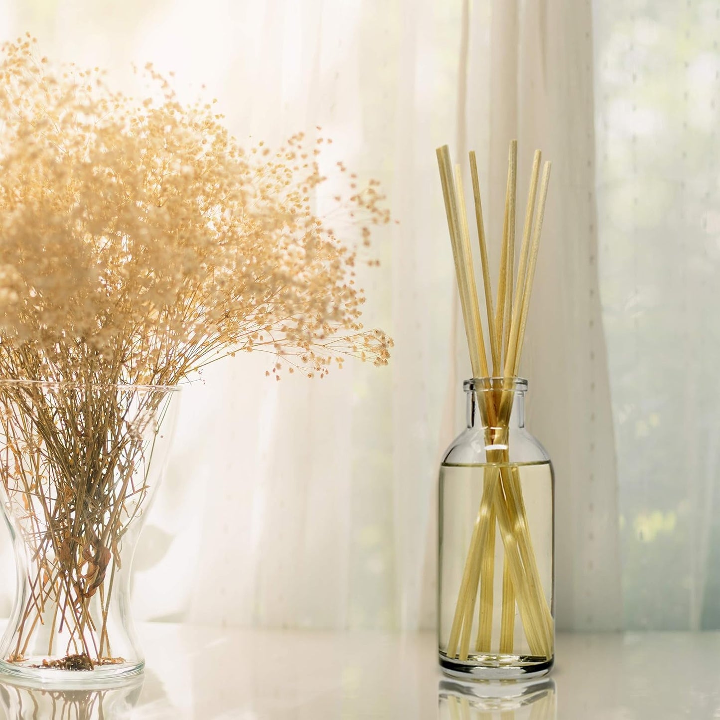 Urban Naturals Smoked Vanilla Reed Diffuser Set with Vanilla Bean, Sandalwood & Leather | Made in the USA - Colors C
