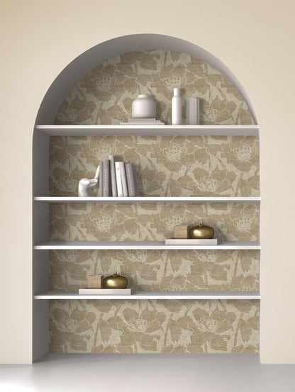 Peel and Stick Wallpaper Roll 17.5 x 216 Whispering Tales Design in Vinyl Sticker Paper for Accent Panels, Bedroom, Kitchen, Office or Shelf Liner