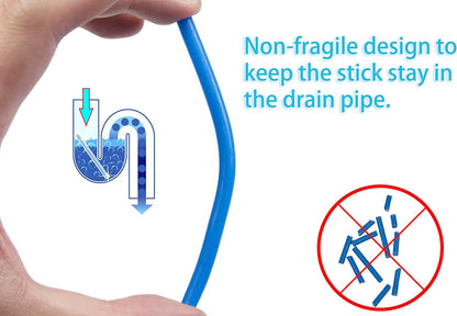 Drain Sticks Sink Cleaner Opener Enzyme Drain Cleaner to Keep Drains and Pipes Clear and Remove Odor 4 Packs(48 pcs)