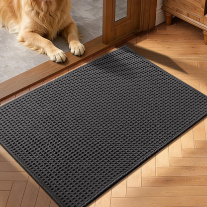 YIHOUSE Indoor Door Mat 24" x 36", Non-Slip Washable Entryway Mat, Dirt Trapper Absorbent Entrance Mat, Low Profile Floor Mat for Front/Back Door, Entryway, Khaki