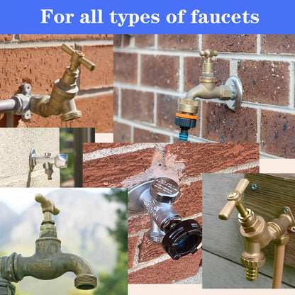 Outdoor Faucet Covers for Winter Freeze Protection, 7”W x 9.8”H Reusable Thicker Hose Bib Insulation Cover Waterproof & Frost Free Outside Spigot Cover Winter Insulated Covers with Reflective Strips