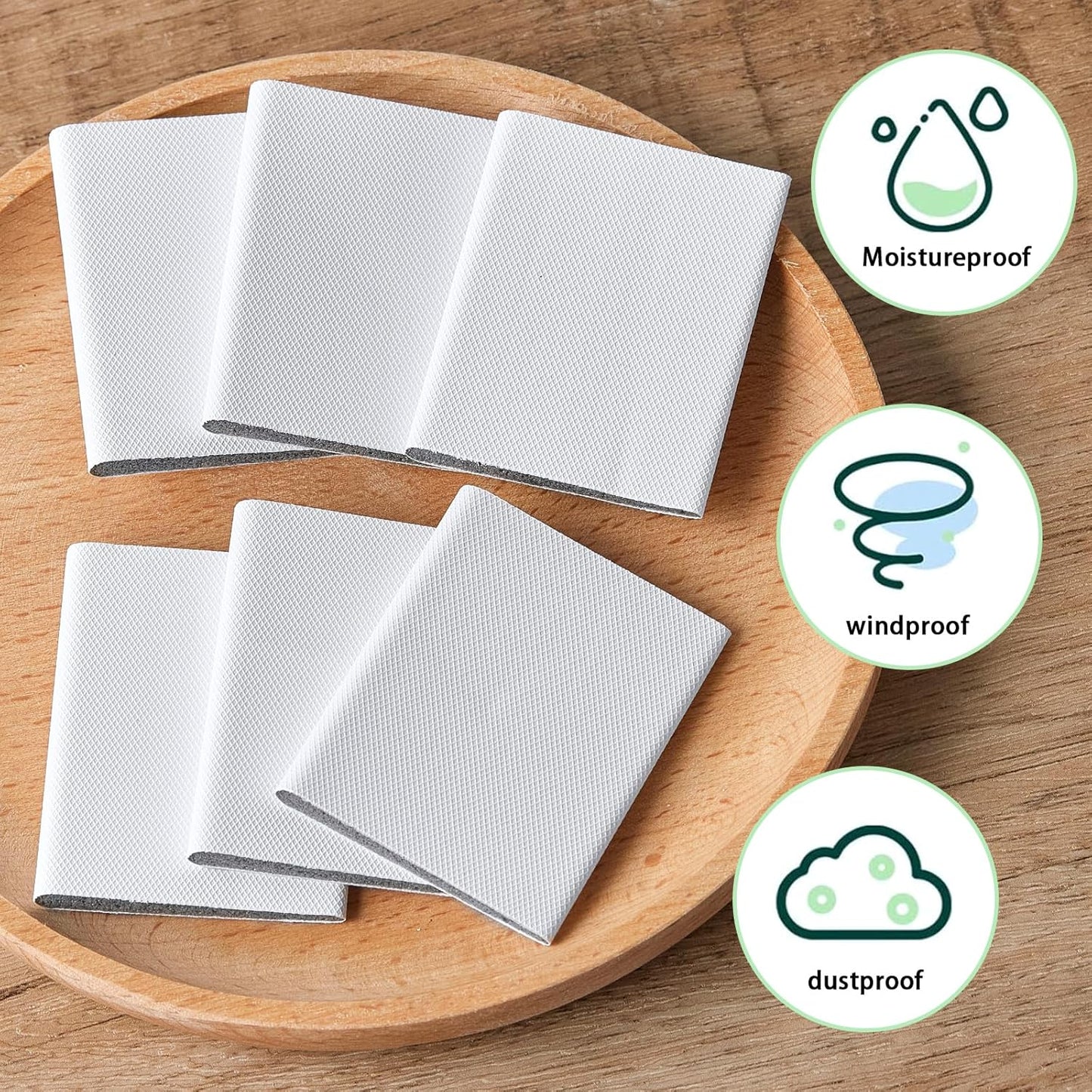 QDiShi 6 Pieces Self-Adhesive Door Corner Seals,Door Frame Seal Corner Foam Weather Stripping Draft Stopper for Weather Protection, for Isolation of Noise (White)