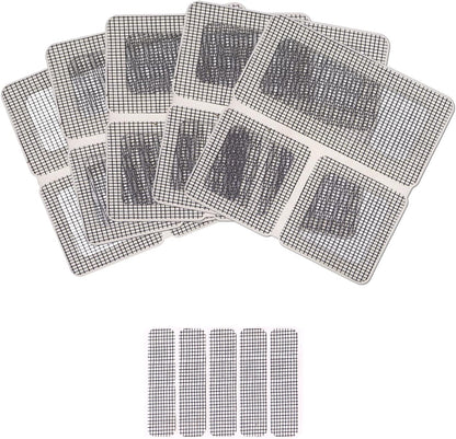 Window Screen Repair Kit 20 Patches DGQ Door Screen Repair Tape Strong Adhesive Waterproof Fiberglass Mesh Covered Repair Kit Window Screen Repair Patch Window Vinyl Screen