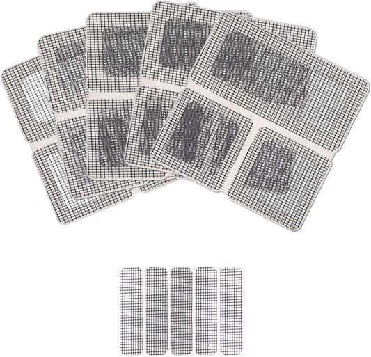 Window Screen Repair Kit 20 Patches DGQ Door Screen Repair Tape Strong Adhesive Waterproof Fiberglass Mesh Covered Repair Kit Window Screen Repair Patch Window Vinyl Screen
