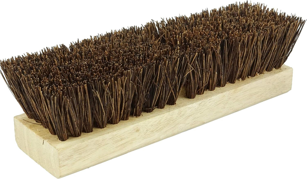Weiler 44026 Heavy Duty Deck Scrub Brush with Natural Palmyra Bristles for Wooden Decks, Conrete Patios, and Other Rough Surfaces