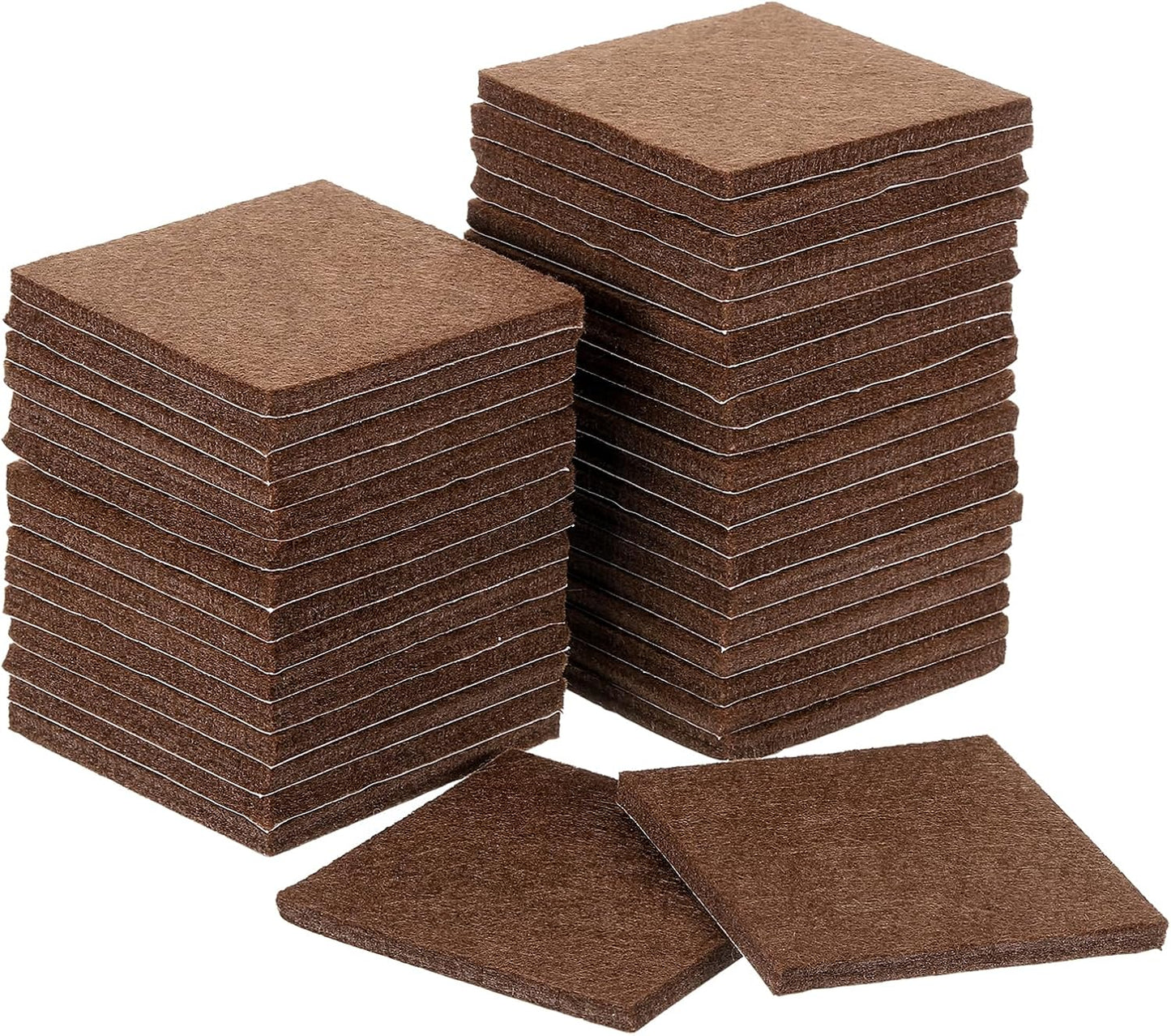 uxcell Furniture Pads, 36Pcs 1.5" - Square Self Adhesive Felt Furniture Pads, Floor Protectors for Furniture Feet Chairs Legs Hardwood Floors (Black)