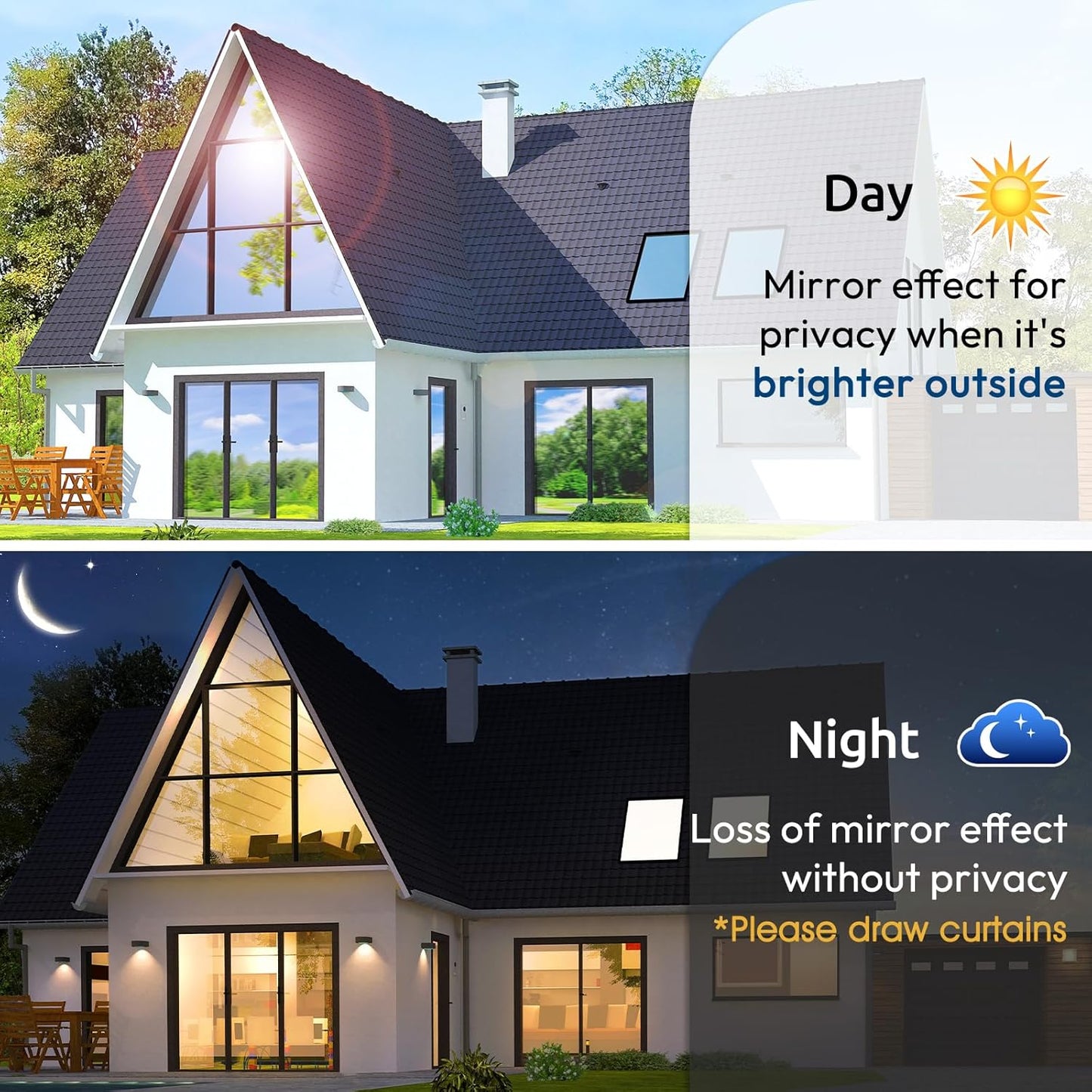 rabbitgoo Window Privacy Film, Decorative Stained Glass Window Film, Sun Blocking Glass Clings, Renter-Friendly Static Cling Frosted Sticker Covering for Home Door, Rainbow Tulip 17.5" X 78.7"