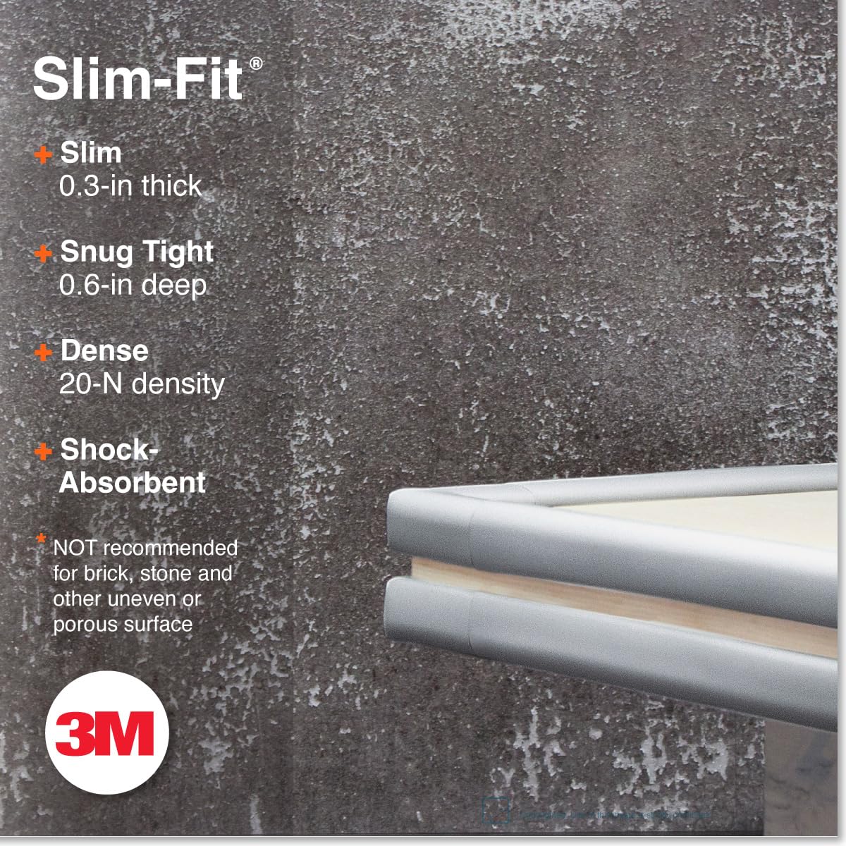 Roving Cove Slimfit Corner Edge Protector for Baby Proofing (Small 15ft Edge 4 Corners), Furniture Safety Bumper Guard, Soft NBR Rubber Foam, 3M Adhesive, Oyster White (Off White)