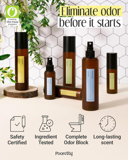 Pre-Poop Aromatic Bathroom Toilet Spray, Potty Deodorizer, Neutralize Bad Odors (1.69 fl.oz.) - Fresh Eucalyptus and Bergamot Scent