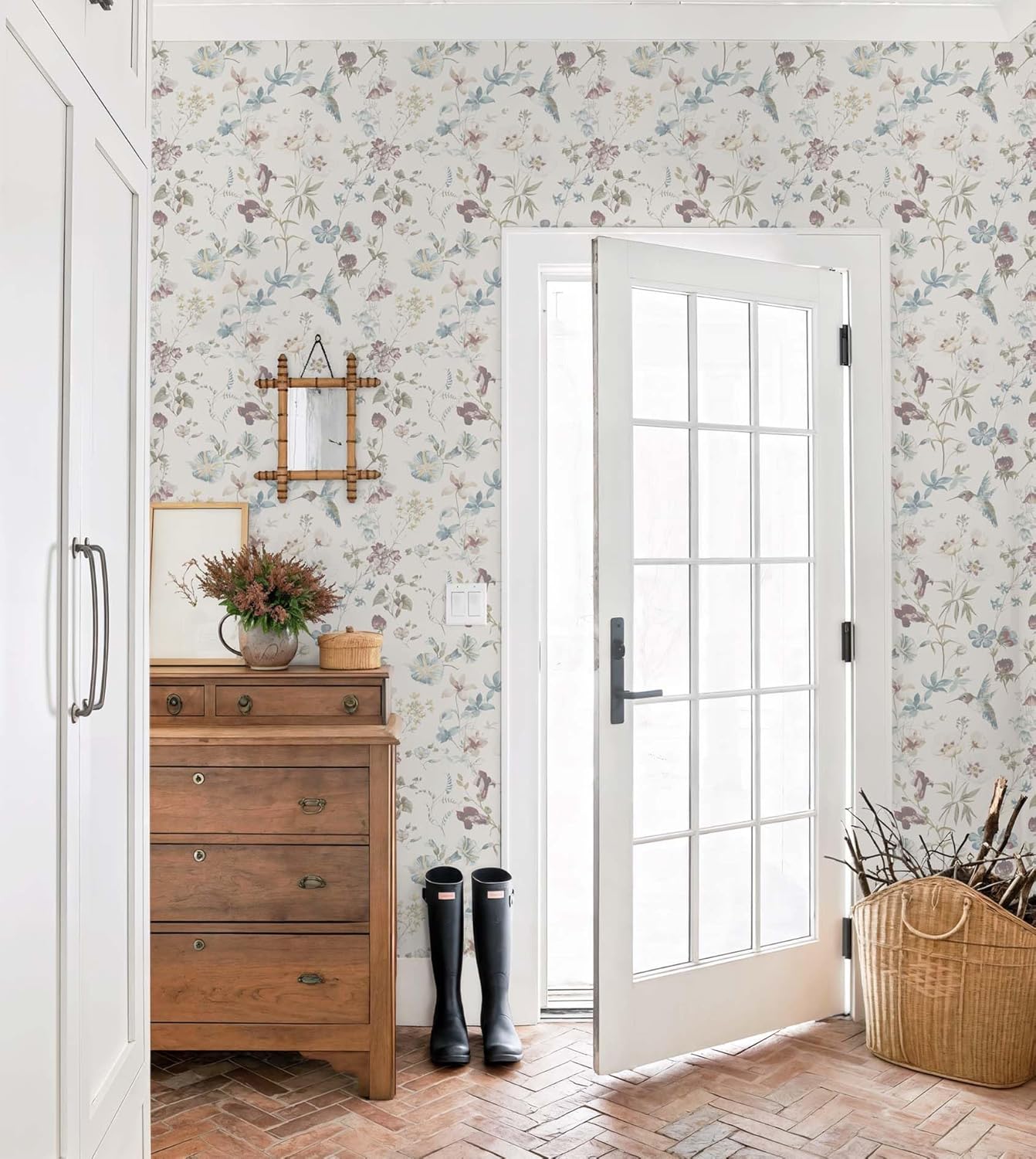 Heroad Boho Peel and Stick Wallpaper Beige Renter Friendly Wall Paper Peel and Stick Modern Contact Paper Neutral Geometric Wallpaper for Bedroom Bathroom Cabinets Decor Vinyl Waterproof 17.3"x78.7"