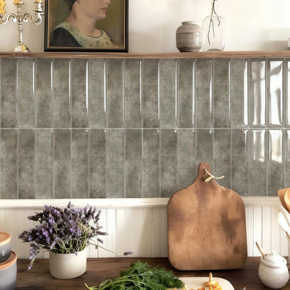 Alwayspon 10 Sheets 12x12inch Beige 3D Vinyl Backsplash Tiles, Self-Adhesive Peel and Stick Wall Tile Stickers Stick on Subway Tiles for Kitchen Bathroom Wall