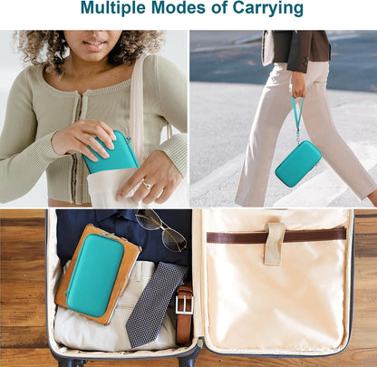 Canboc Diabetic Supplies Case, Carrying Organizer for Glucose Meter, Lancing Device, Blood Sugar Test Strips, Lancets, Insulin Pens, Alcohol Wipe and Other Diabetes Care Accessories, Rose Gold