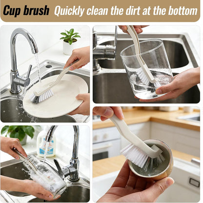 15Pcs Household Gap Cleaning Brush Set, Grout Cleaner Brush, Hard Bristle Crevice Cleaning Tool, Deep Cleaning of Kitchens and Bathrooms' inaccessible Corners and Recesses