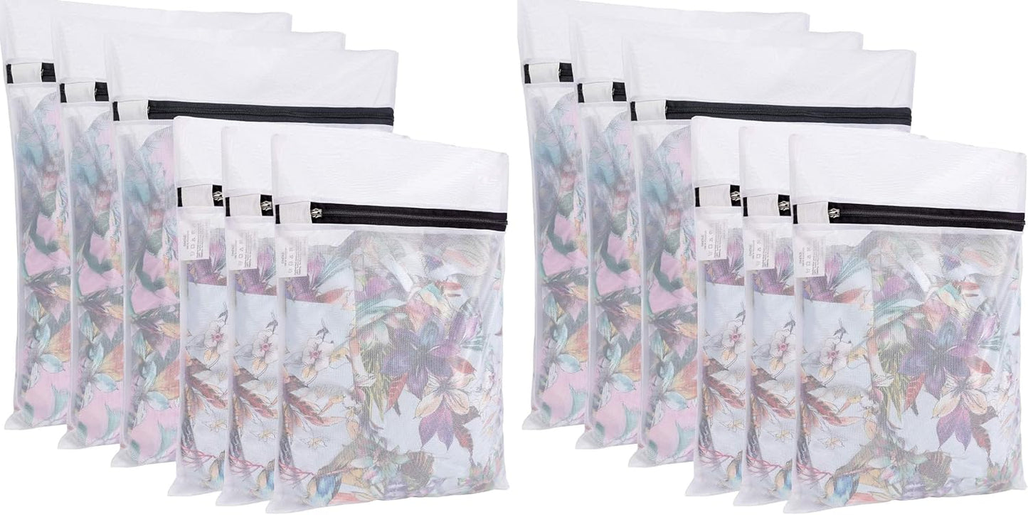 BAGAIL Laundry Bags Mesh Wash Bag for Intimates Lingerie and Delicates, 5Pcs (1XL,2L,2M)