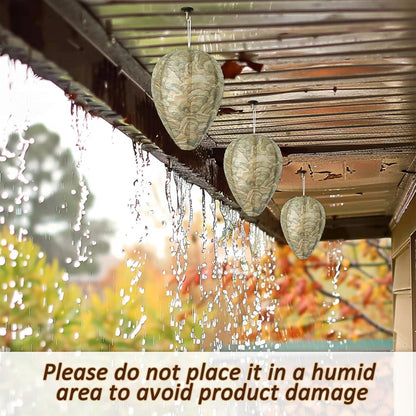 DECYOOL 6 Pack Paper Fake Wasp Nests Decoys for Yellow Jackets and Wasps | ﻿ Oversized Paper Build, Eaves/Garbage/Pool Areas, Territorial Hive Mimicry, Hanging Design,Easy Mount