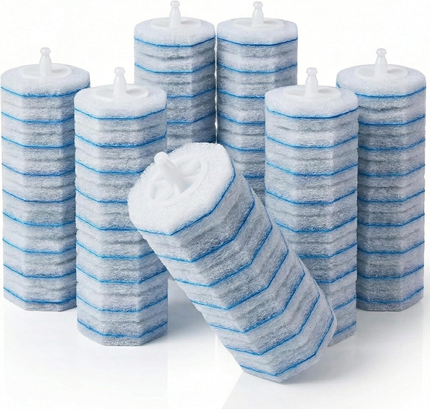 60 Count Wand Refills for Clorox Toilet Brush, Disposable Heads for Deep Cleaning, Instant Foam