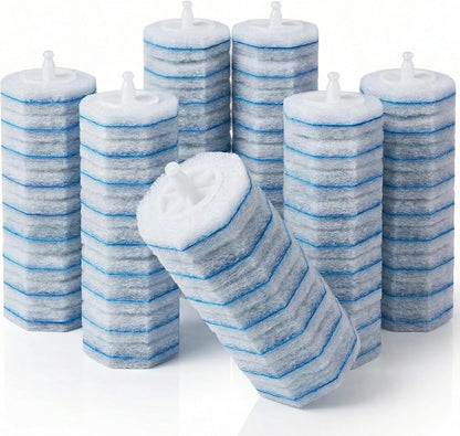 60 Count Wand Refills for Clorox Toilet Brush, Disposable Heads for Deep Cleaning, Instant Foam