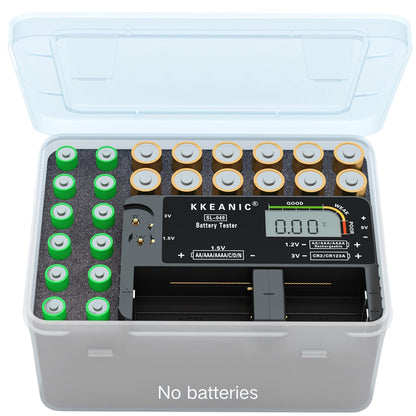Battery Tester for AA AAA C D 9V & Case Household Batteries Battery Checker
