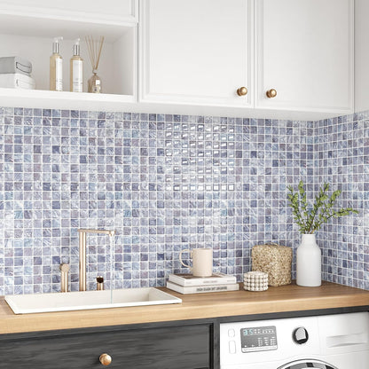 VEELIKE Cream Beige Mosaic Peel and Stick Backsplash for Kitchen Backsplash Tiles Peel and Stick Waterproof Wall Tile Stickers 12''x12'' 6 Sheet Removable Self Stick on Backsplash for Kitchen Bathroom