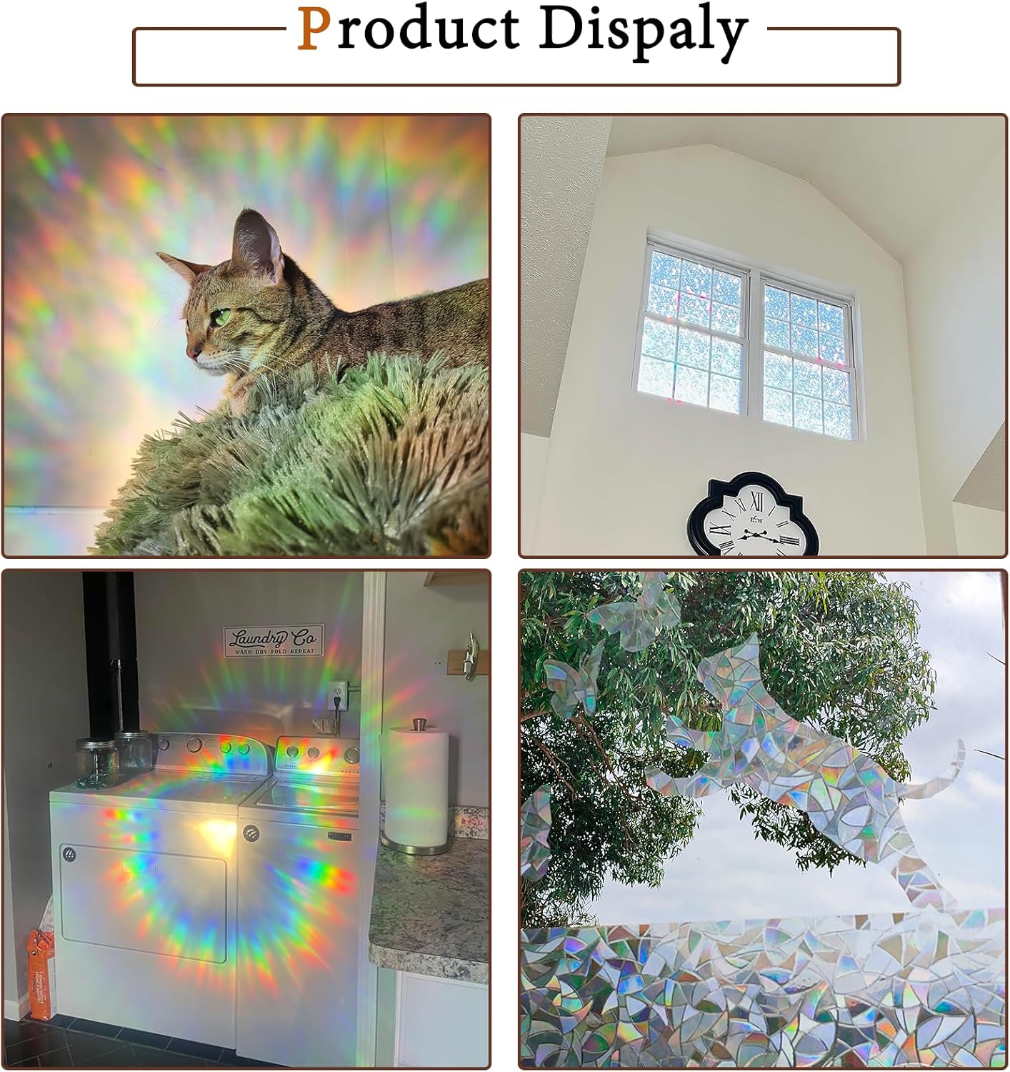 Niviy Window Privacy Film Static Cling Non-Adhesive Window Film Frosted Glass Bathroom Door Decoration Privacy Covering (17.7"x 78.7")