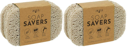 S&T INC. Bar Soap Holder for Kitchen, Bathroom, and Soap Dish, 4 Pack, White, 2.9 inches by 4.4 inches