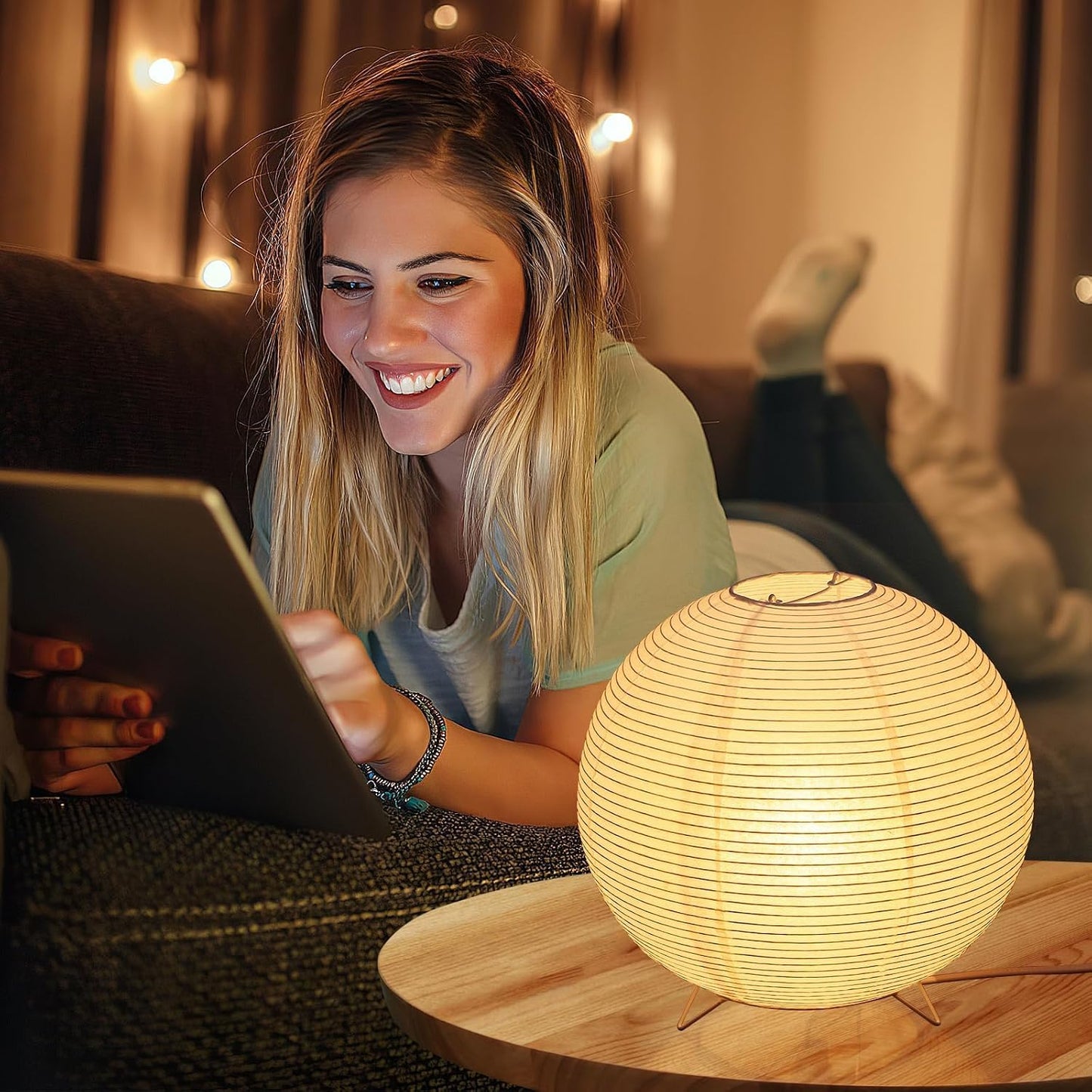 Desk Lamp Modern Table Lamps Small Table s Decorative Table for Bedroom Japanese Style Paper Night Dorm Child Metal Night Light Personality