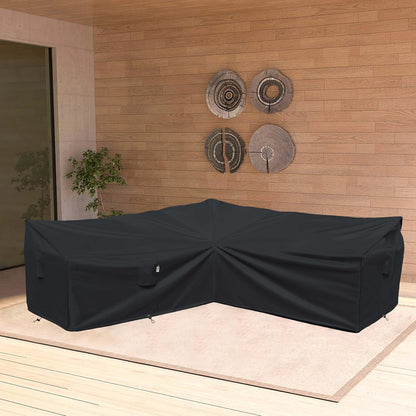Patio Deck Box Cover, 63x30 Inch Fire Pit Covers with Straps and Handles, Waterproof Heavy Duty Outdoor Furniture Winter Cover for Keter, Suncast, Lifetime Container