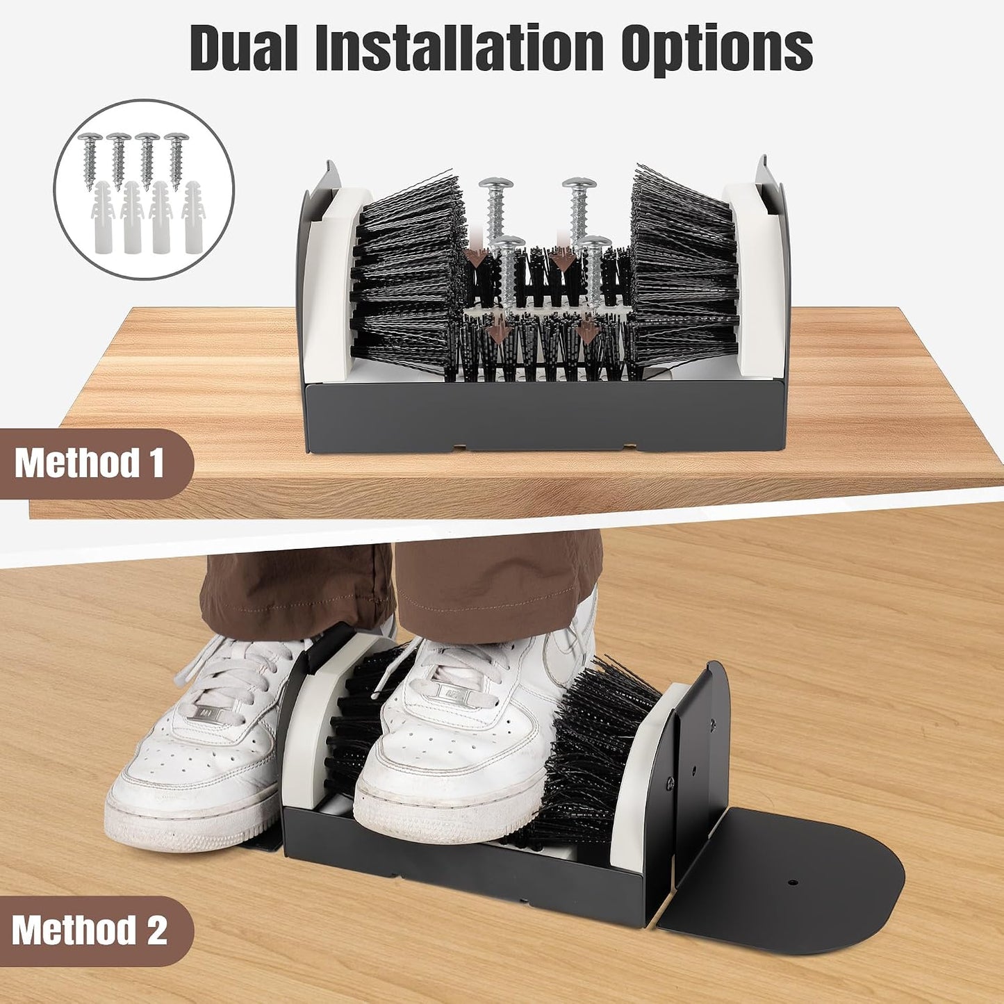 Boot Scrubber - Outdoor Heavy Duty Boot Scraper Brush & Shoe Mud Cleaner