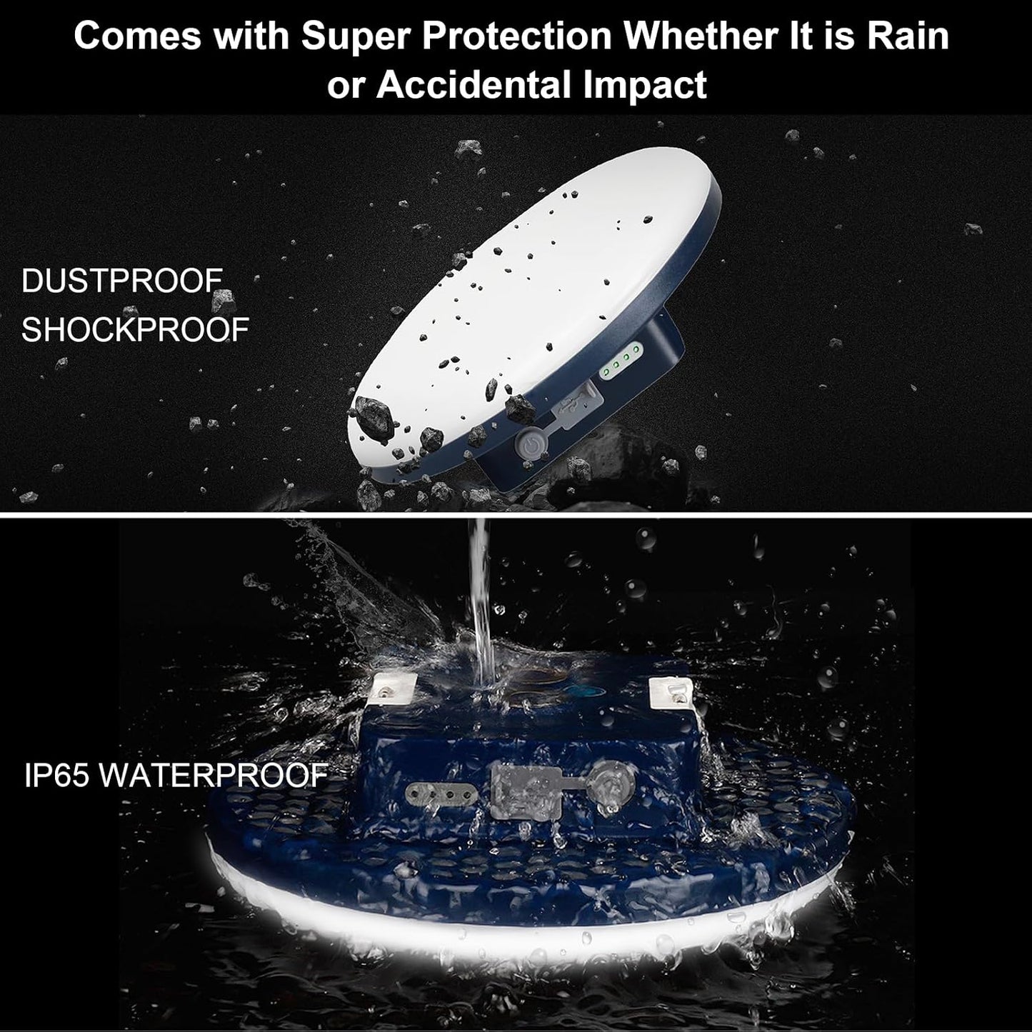 4000LM Flashlight Portable LED Camping Lantern Light 30W with Digital Display and Magnet , IPX5 Waterproof Tent Lights Light for Parents Christmas Gift