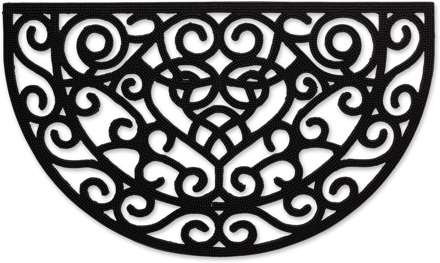 DII Rubber Doormats Collection All Weather, 18x30, Lattice