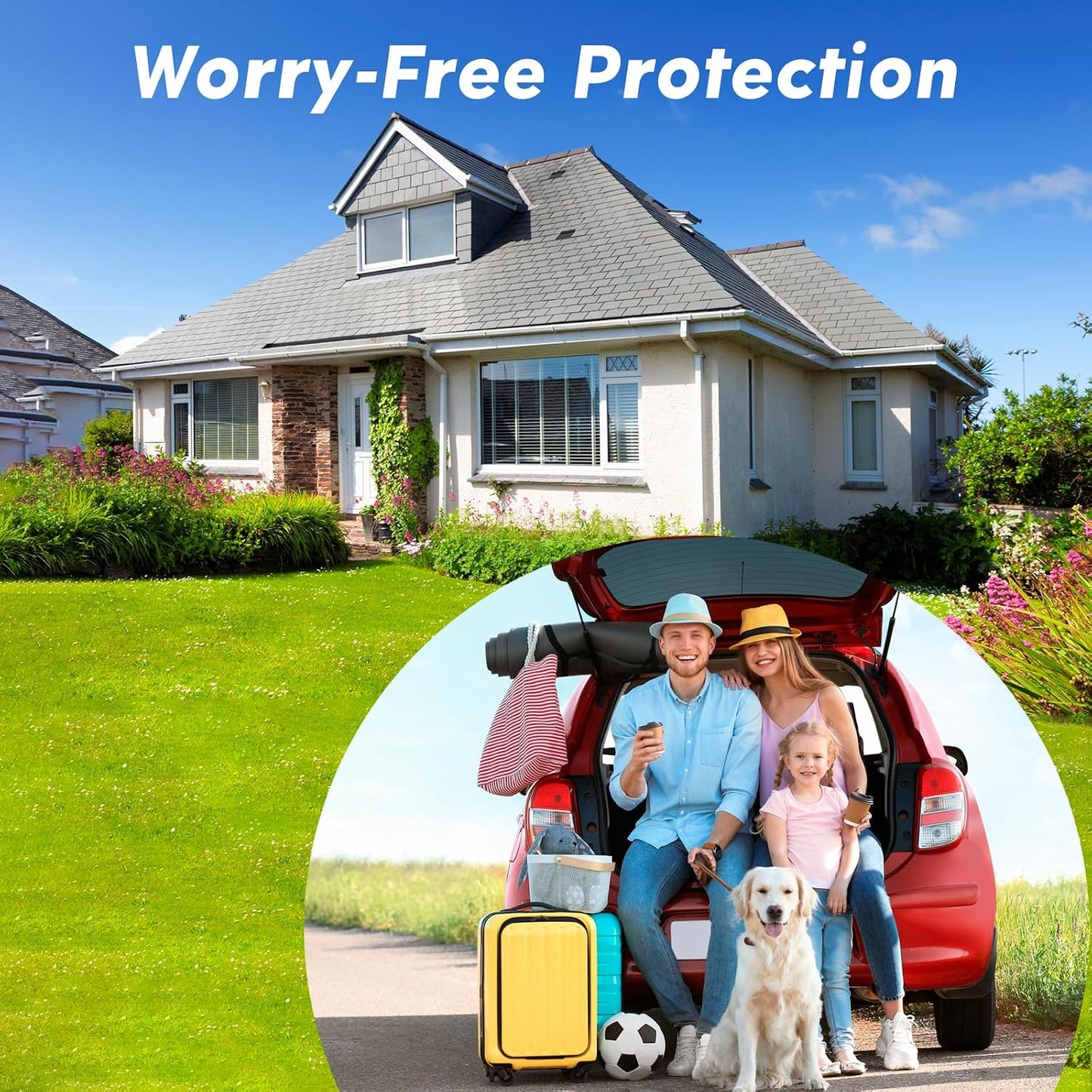 Water Leak Detector for Home, Water Alarm Leak Detector with Automatic Shutoff, Includes Leak Sensor and Water Valve, for 3/4-Inch Diameter Pipe, Protect Your Home from Water Damage