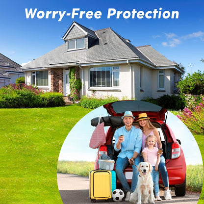 Water Leak Detector for Home, Water Alarm Leak Detector with Automatic Shutoff, Includes Leak Sensor and Water Valve, for 3/4-Inch Diameter Pipe, Protect Your Home from Water Damage