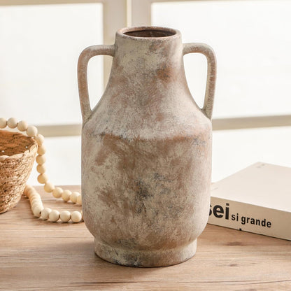 Ceramic Vase Set of 3, Modern Decorative Vases for Home Decor, Small Flower Pottery Vase Sets, Boho Farmhouse Rustic Vases for Living Room, Kitchen, Bedroom, Bathroom, Shelf, Table