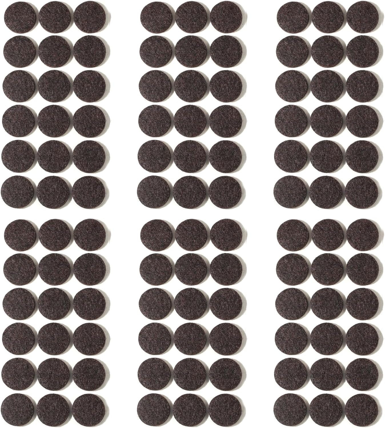 Furnigear Felt Furniture Pads for Hardwood Floors - Self Adhesive Chair Felt Pads, Floor Protector for Furniture Feet, Furniture Sliders Moving Your Furniture Smoothly - Anti Scratch 96 Pcs 3/4" Round