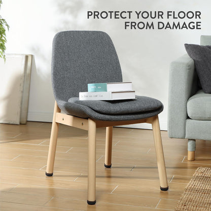 Aneaseit Felt Furniture Pads - Round Chair & Table Leg Protection for Hardwood Floors - Heavy Duty Floor Protectors - Pad Sliders for Chair Legs - 1 inch (25mm) 8 Pack - Black