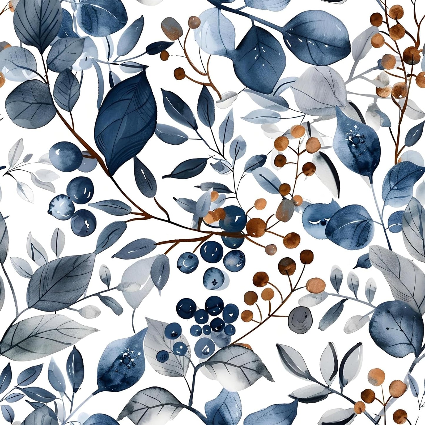 Floral Peel and Stick Wallpaper, 17.71" x 118.1" - Removable, Waterproof, Decorative Vinyl Wallpaper for Bedroom, Living Room