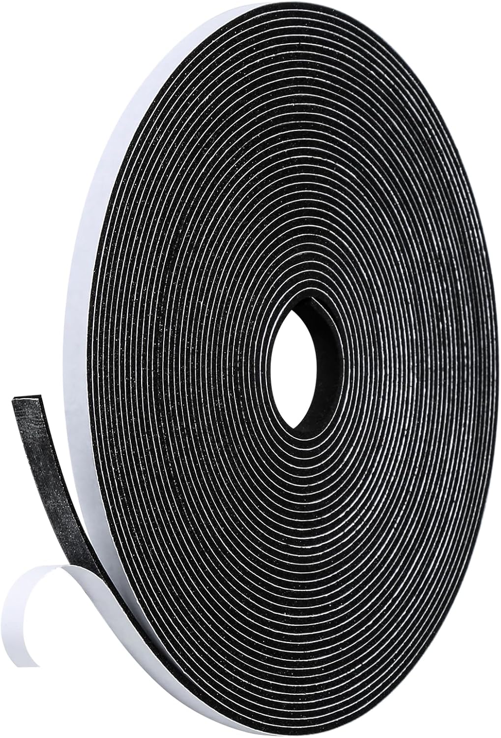 16Feet Weather Stripping Seal (1/2 Inch X 1/4 Inch) for Door Window, High Density Foam Tape, Soundproofing, Insulation Strip, Door Sealers for Door Frame- White