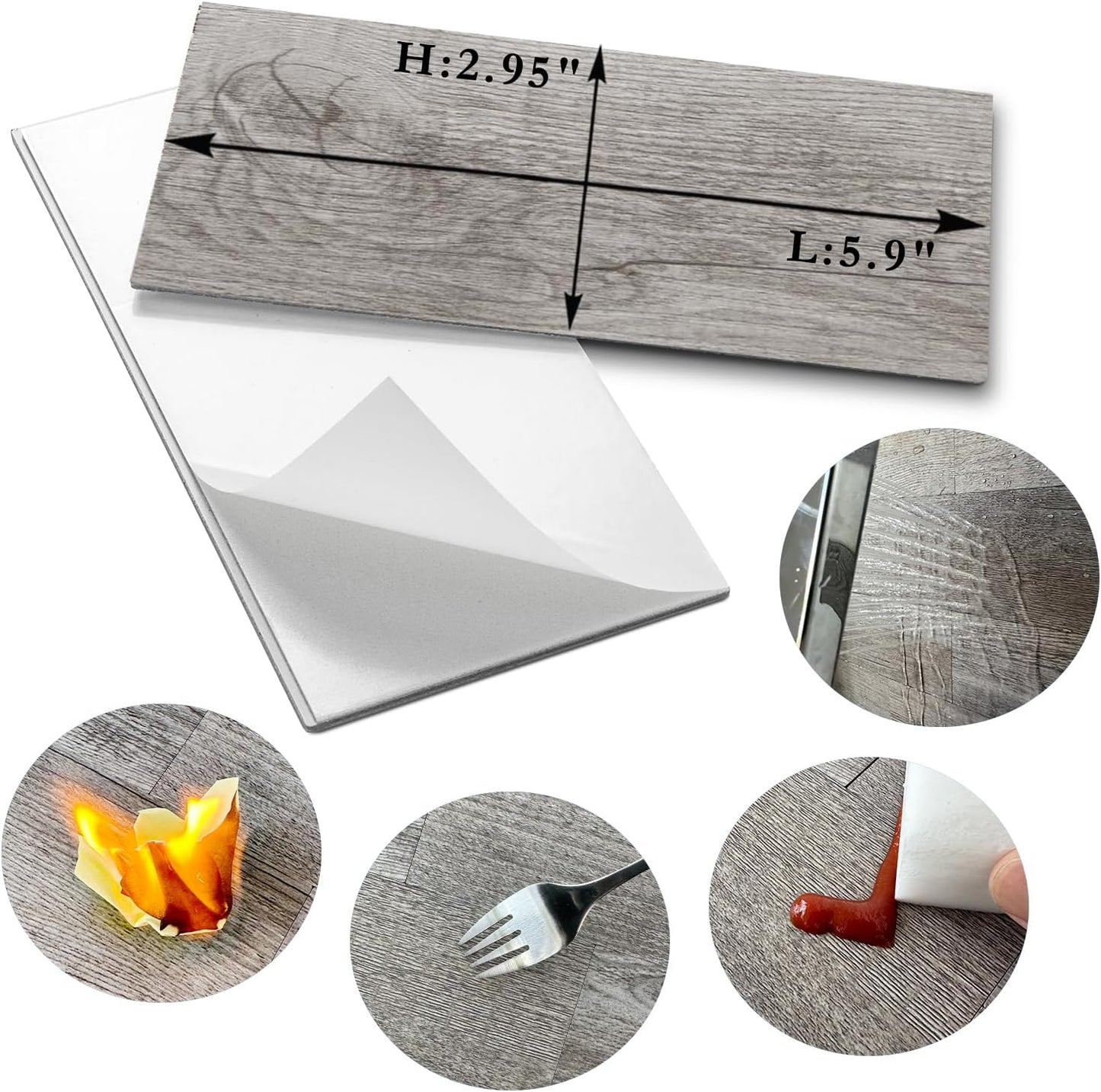 AULIGET 100 Piece Rust Slate Peel and Stick Backsplash Wall Tiles, 3" x 6" PVC Faux Stone Stick on Tiles for Backsplash Kitchen, Bathroom, Laundry Room, Camper, Fireplace