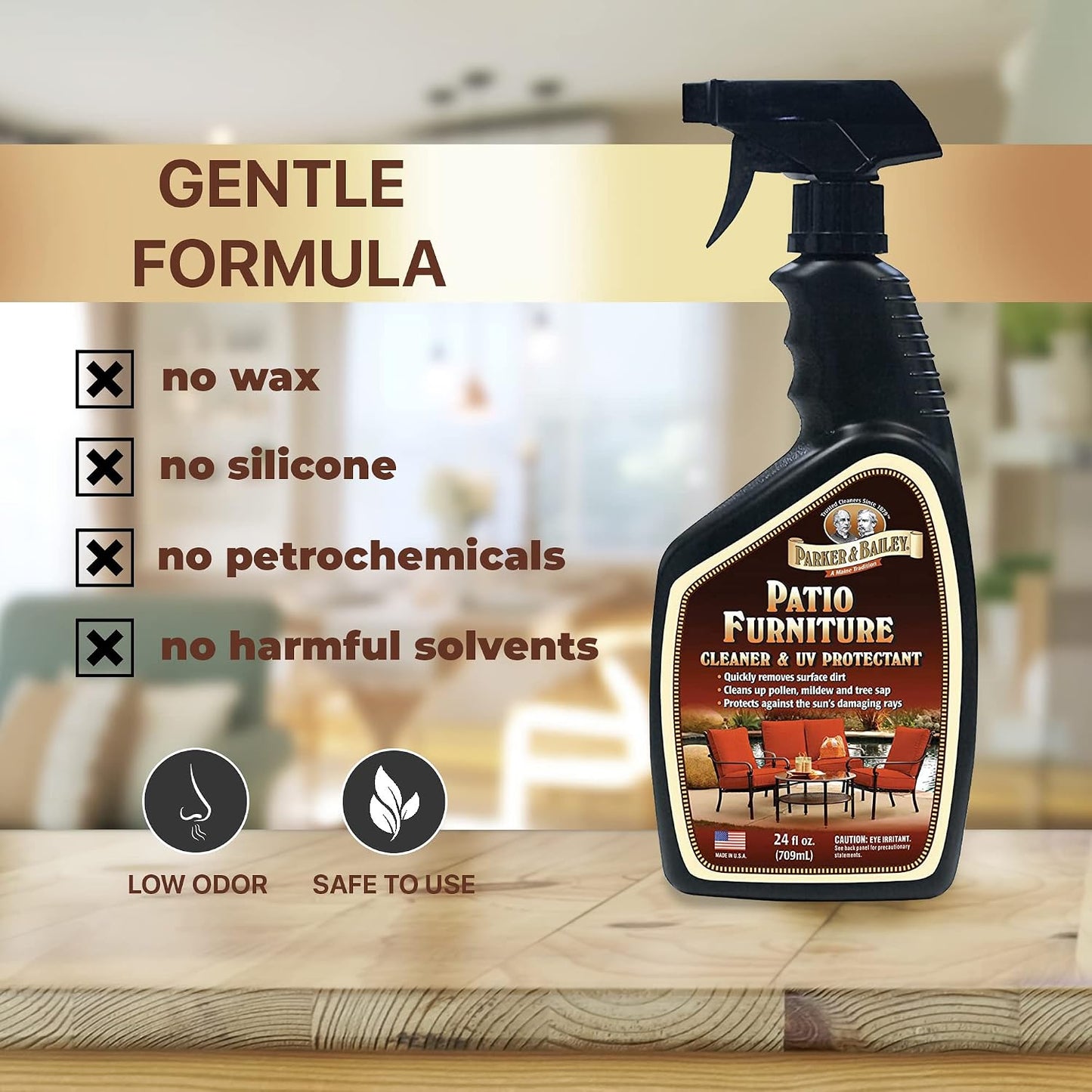 Parker & Bailey Grill Cleaner and Degreaser - BBQ Grill Cleaner Degreaser Cleaner Heavy Duty Countertop Cleaner Stainless Steel Cleaner Glazed Tile Cleaner Cleaning Supplies for Grease and Grime