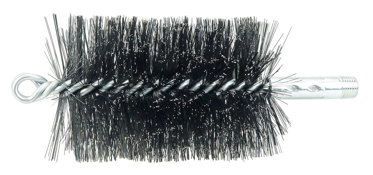 Weiler 44150 1-1/2" Double Spiral Flue Brush, .012 Steel Fill, Made in the USA