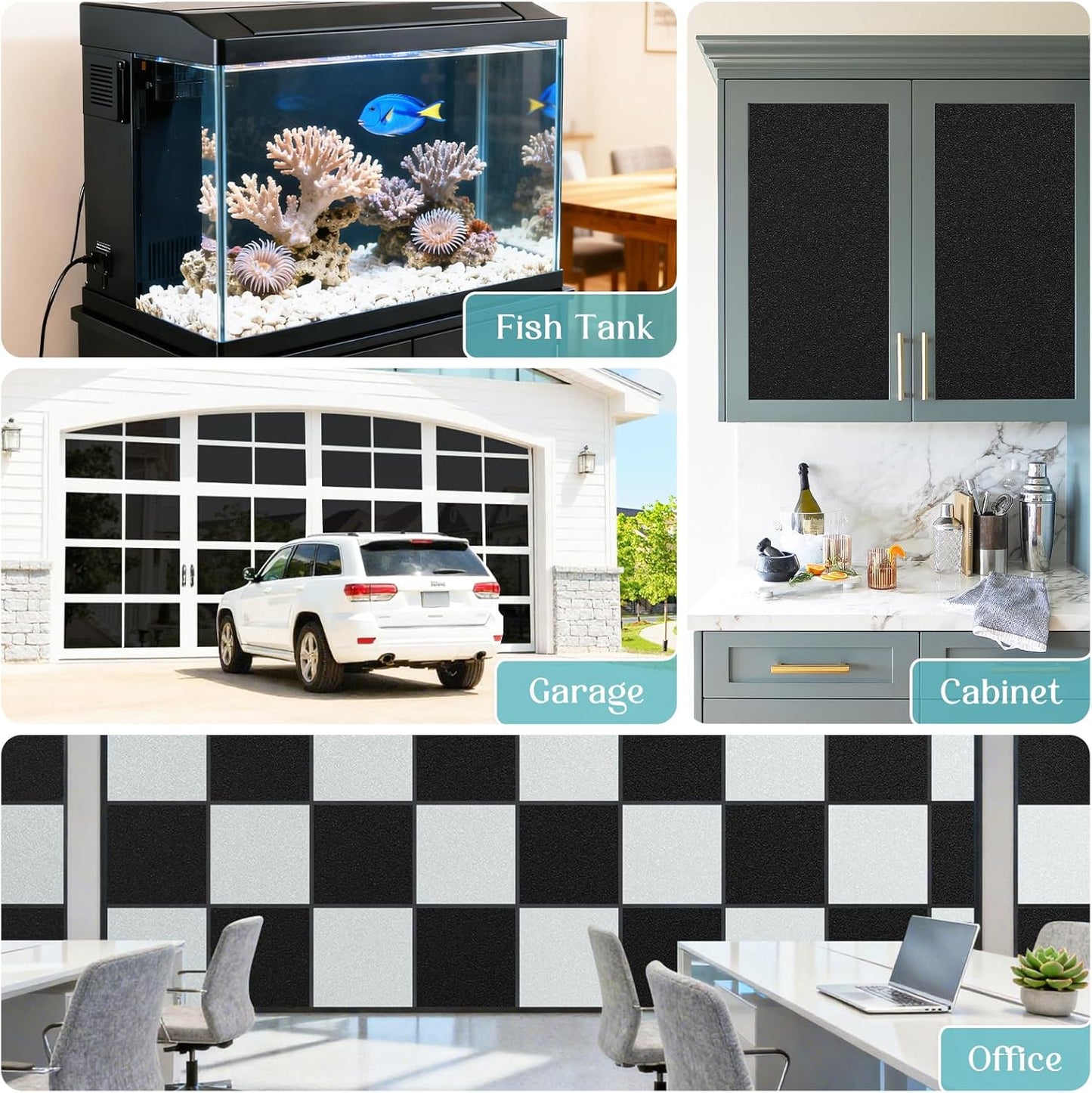 Haton Window Privacy Film Frosted Glass Film for Door Bathroom Shower, Peel & Stick, Day & Night, Papel para Ventanas Privacidad, Covering Sticker Removable Decorative Translucent Pure 17.5" x 78.7"