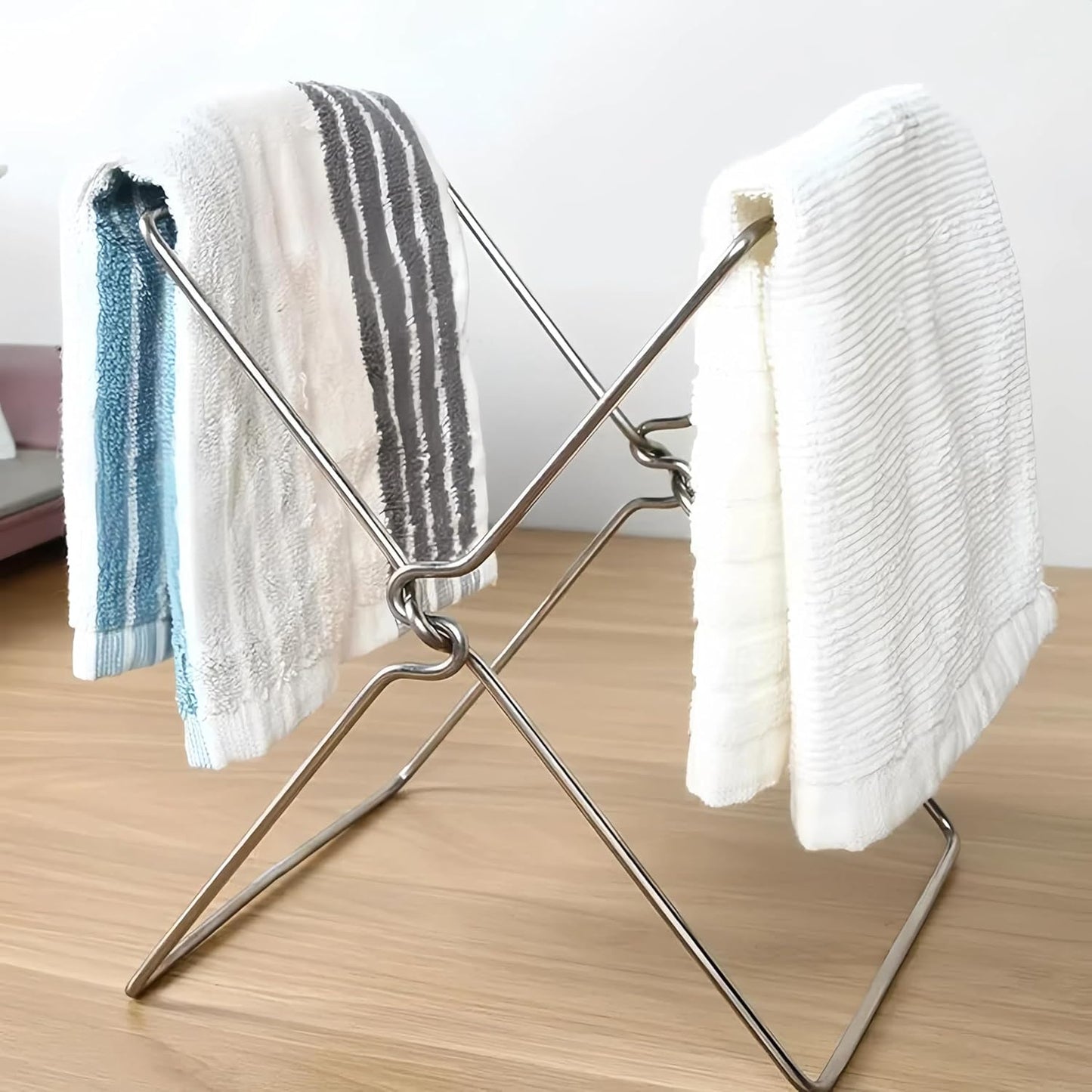 Small Trash Bag Holder Foldable Portable Trash Bag Holder Stand Small Garbage Bag Rack for Kitchen Shelf Food Storage and Plastic Bag Organizer 5.82 oz 2Piece Set