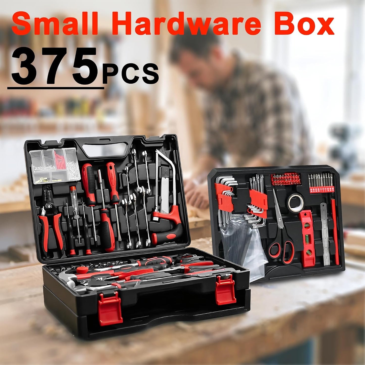 578 Pcs Hand Tool Set for Home Repair, Tool Kit & Tool box Storage Case with Drawer,Household Tool Kit, Auto Tool Set,Perfect for Homeowner & Renters,DIYers & Maintenance Workers