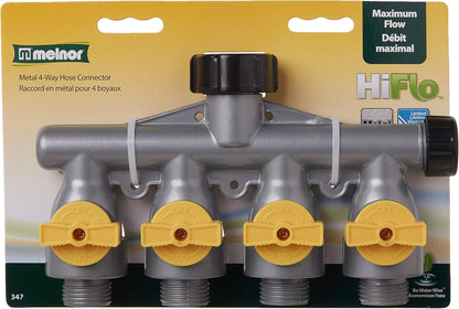 Melnor EZ-Flow 2-Way Hose Valve, Lever Design