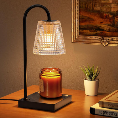 Hong-in Candle Warmer Lamp with Timer-Dimmable Adjustable Height Candle Lamp Warmer, Birthday Gifts for Women Mom Her, Housewarming Office Home Decor,Wax Warmer for Scented Wax Jar Candles