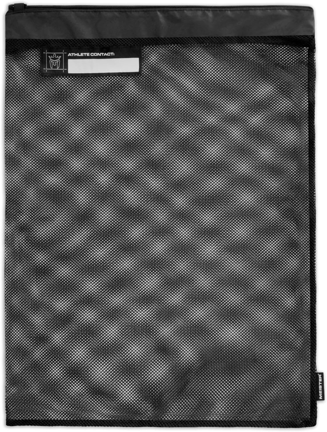 Meister Athlete Wash Bag - Mesh Sports Laundry Bag w/Zipper Lock - Black