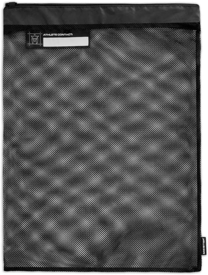 Meister Athlete Wash Bag - Mesh Sports Laundry Bag w/Zipper Lock - Black