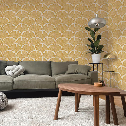 Tempaper x Novogratz Waverly Blue Feather Palm Removable Peel and Stick Wallpaper, 20.5 in X 16.5 ft, Made in The USA