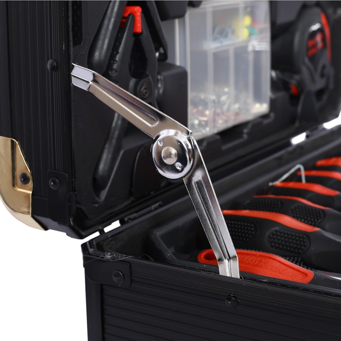 899pcs Home Repair Tool Set Kit for Men, Toolbox Storage Case with 4 Drawers, General Household Tool Kit with Rolling Tool Box, Tool Set Kit for Maintenance, Garden, Homeowner, Handyman,Silver Case